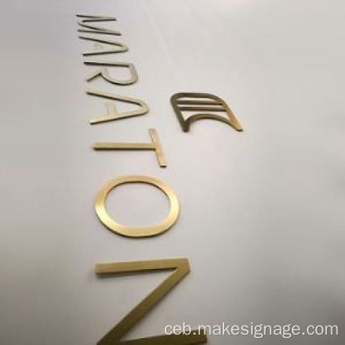 Plating laser pagputol sa metal nga sulat